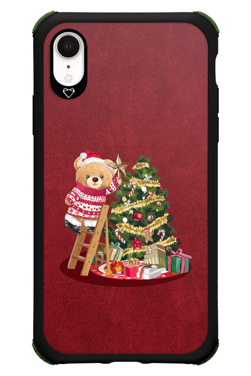 Christmas Bear (Burgundy) - Apple iPhone XR