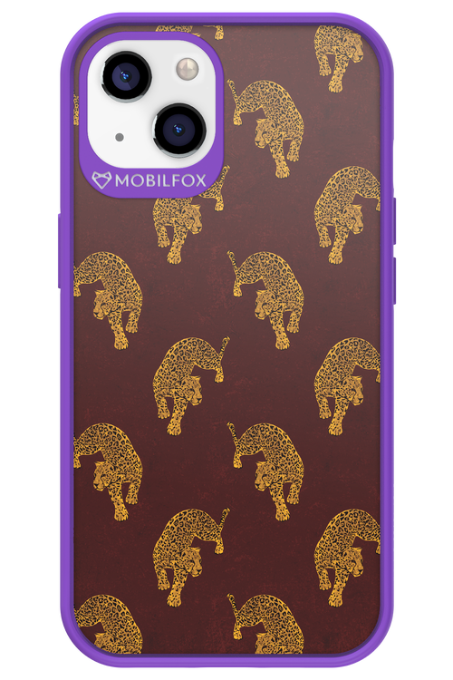 Burgundy Leopard Pattern - Apple iPhone 13