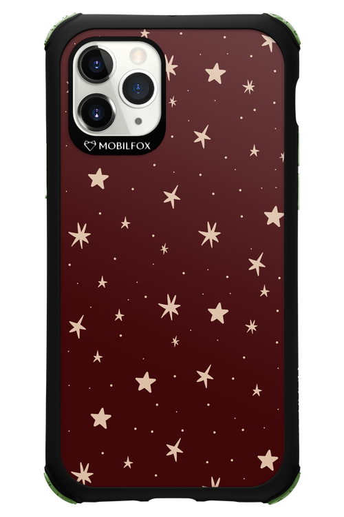 Burgundy Stars - Apple iPhone 11 Pro