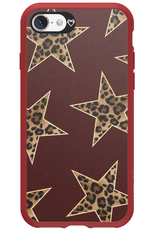 Wild Stars Burgundy - Apple iPhone SE 2020