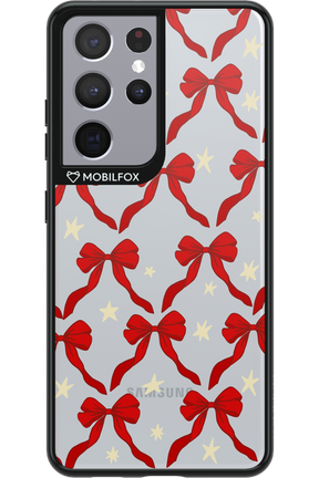 Bow & Stars (Transparent) - Samsung Galaxy S21 Ultra