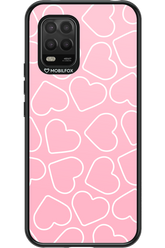 Line Heart Pink - Xiaomi Mi 10 Lite 5G