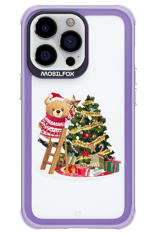 Christmas Bear (Transparent) - Apple iPhone 13 Pro