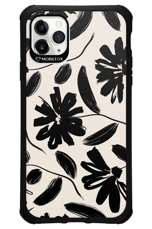 Monochrome Flowerss - Apple iPhone 11 Pro Max