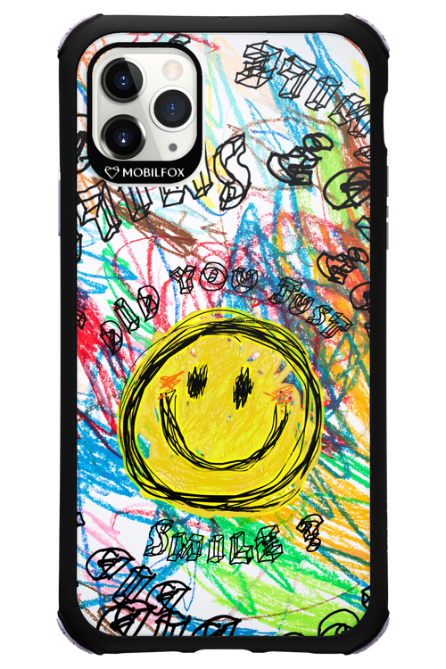 Crayon Smiley Colorful - Apple iPhone 11 Pro Max