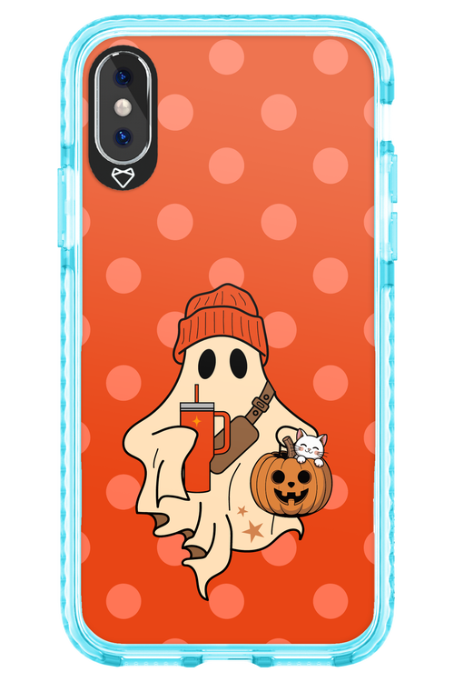 Ghost Girl (Orange) - Apple iPhone X