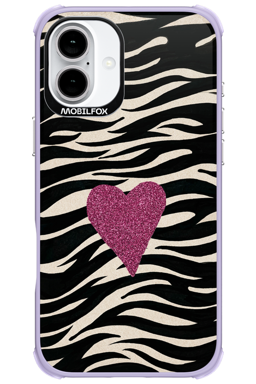Zebra Heart 2.0 - Apple iPhone 16 Plus