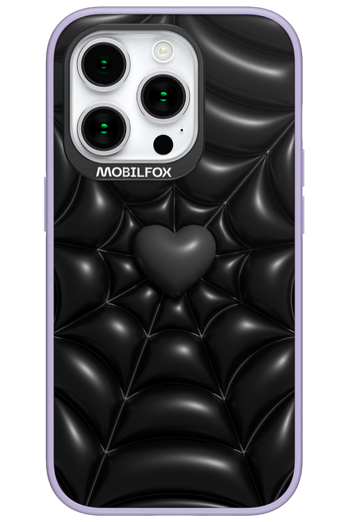 Black Spider Heart - Apple iPhone 15 Pro