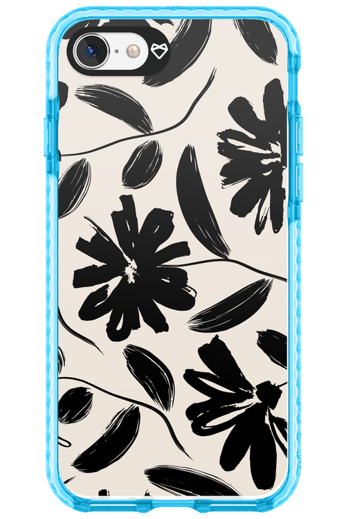 Monochrome Flowerss 2.0 - Apple iPhone SE 2020