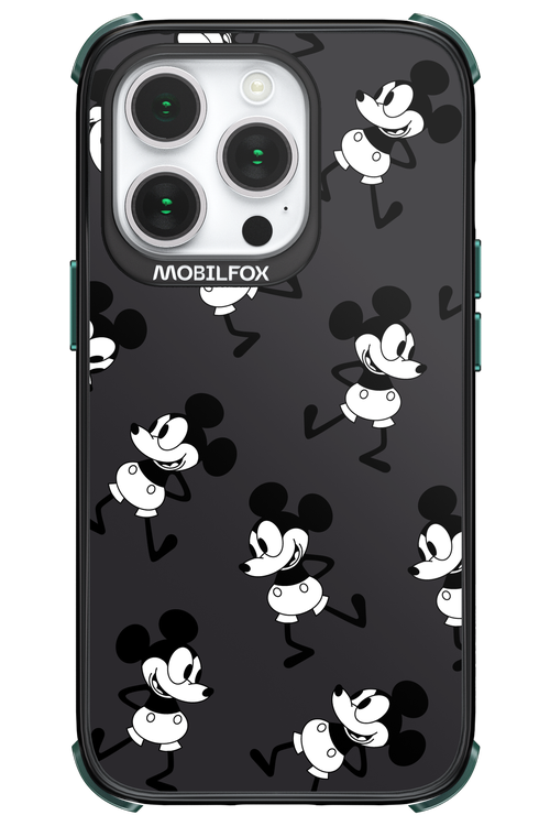 Iconic Mouse (antracite pattern) - Apple iPhone 14 Pro