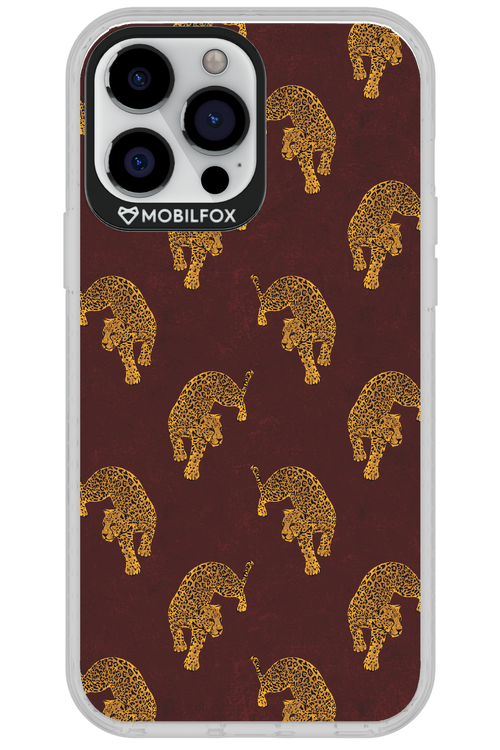 Burgundy Leopard Pattern - Apple iPhone 13 Pro Max