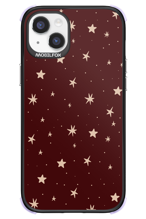 Burgundy Stars - Apple iPhone 14 Plus