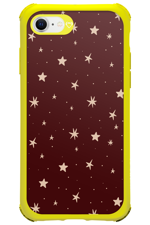 Burgundy Stars - Apple iPhone SE 2020