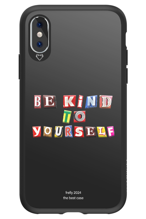 Be Kind To Yourself Black - Apple iPhone X