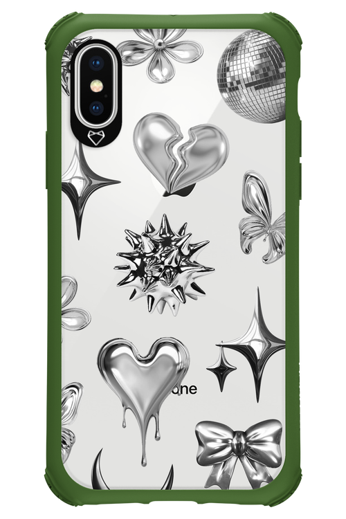 Silver Zone Transparent - Apple iPhone XS