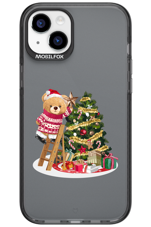Christmas Bear (Transparent) - Apple iPhone 15 Plus