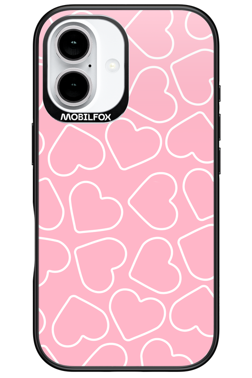 Line Heart Pink - Apple iPhone 16