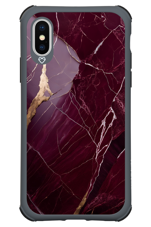 Burgundy Marble - Apple iPhone XS