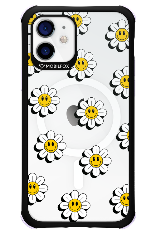 Smiley Flowers Transparent - Apple iPhone 12