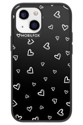 Monochrome Hearts 2.0 - Apple iPhone 13 Mini