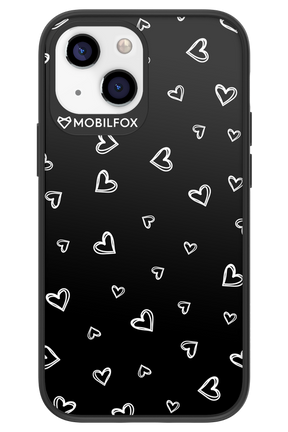 Monochrome Hearts 2.0 - Apple iPhone 13 Mini