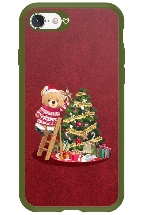 Christmas Bear (Burgundy) - Apple iPhone 8
