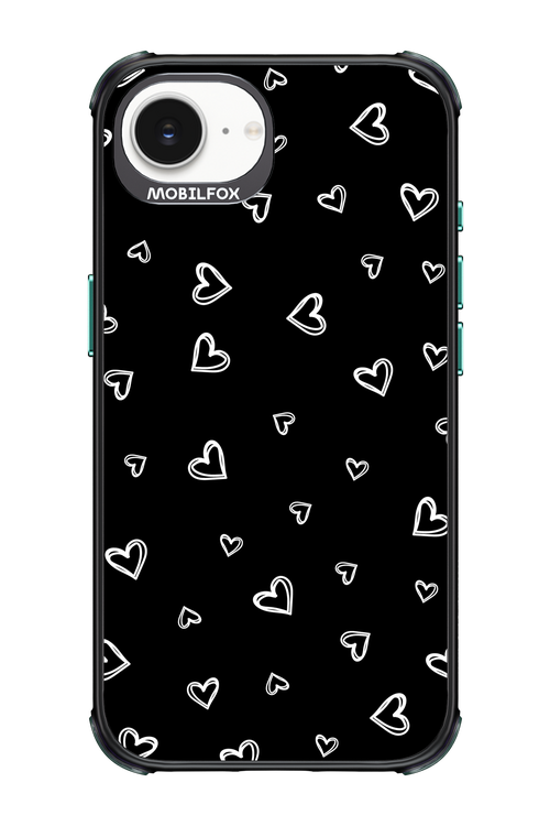 Monochrome Hearts 2.0 - Apple iPhone 16e