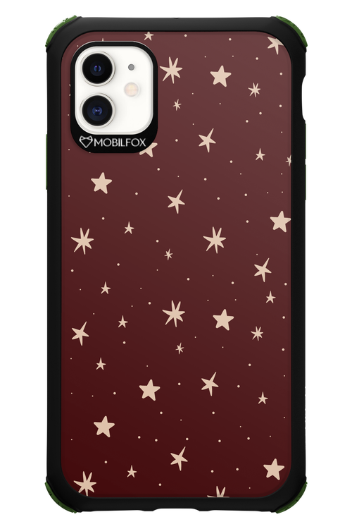 Burgundy Stars - Apple iPhone 11