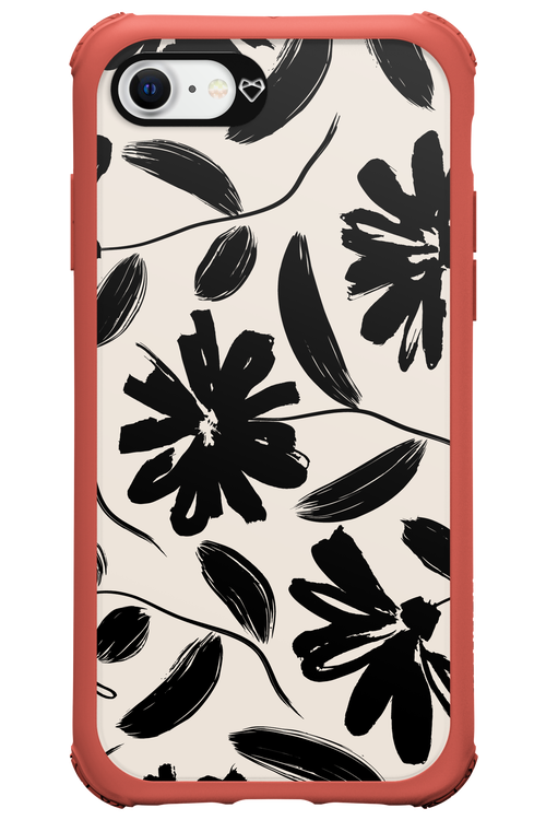 Monochrome Flowerss 2.0 - Apple iPhone SE 2020