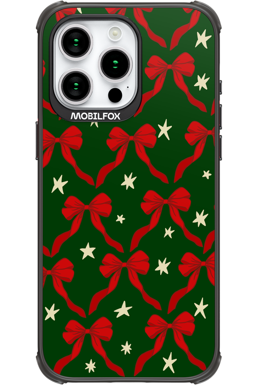 Bow & Stars (Green) - Apple iPhone 15 Pro Max