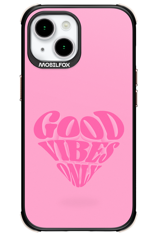 Good Vibes Heart - Apple iPhone 15