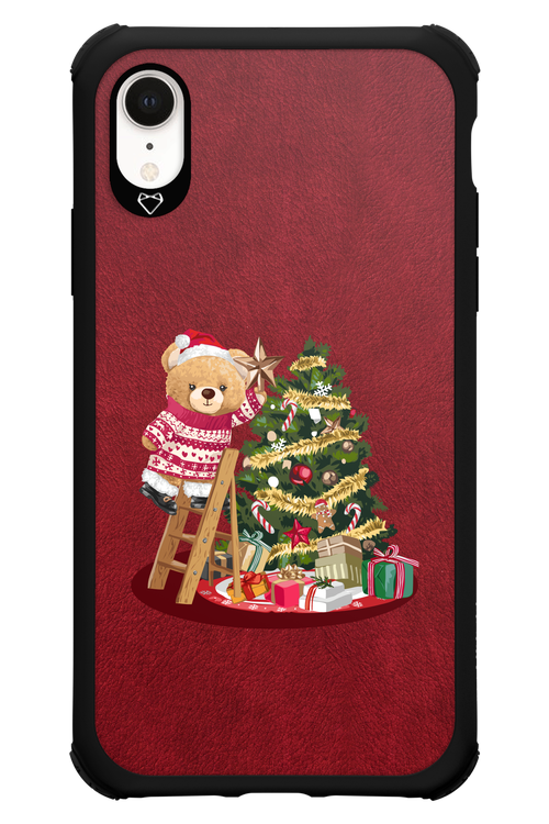 Christmas Bear (Burgundy) - Apple iPhone XR