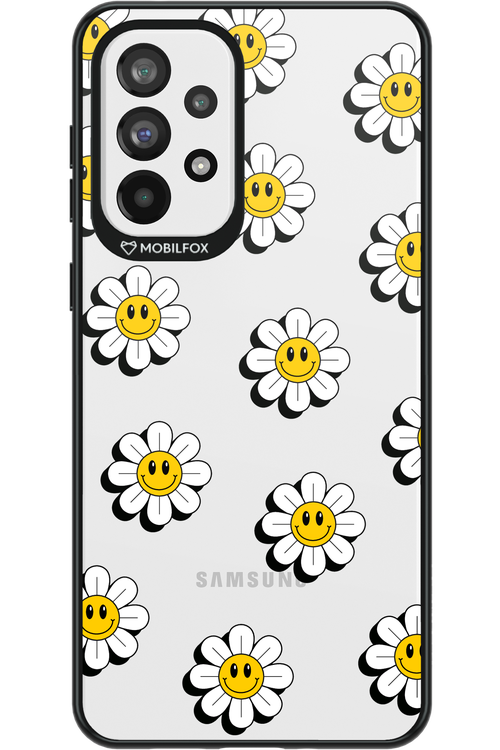 Smiley Flowers Transparent - Samsung Galaxy A73