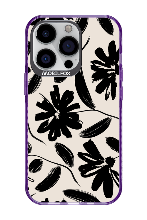 Monochrome Flowerss 2.0 - Apple iPhone 13 Pro