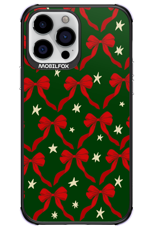 Bow & Stars (Green) - Apple iPhone 13 Pro Max