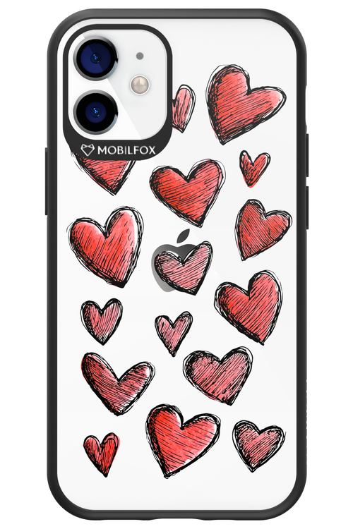 Red Love Transparent 2.0 - Apple iPhone 12 Mini