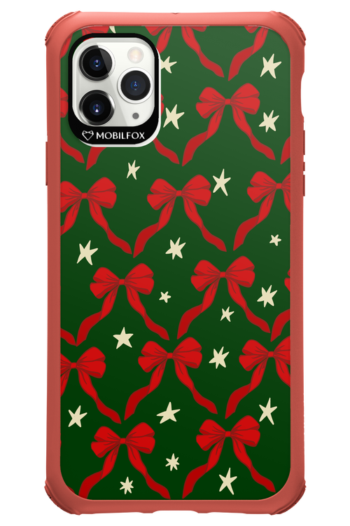 Bow & Stars (Green) - Apple iPhone 11 Pro Max