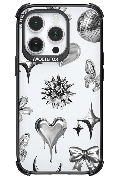 Silver Zone Transparent - Apple iPhone 14 Pro