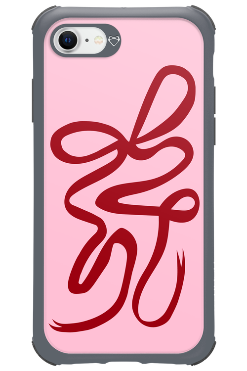 Burgundy Bow - Apple iPhone 8