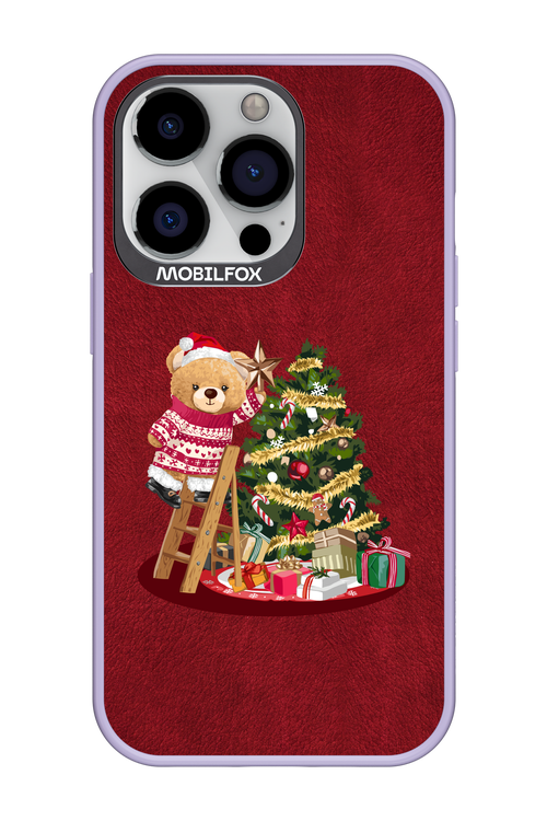 Christmas Bear (Burgundy) - Apple iPhone 13 Pro