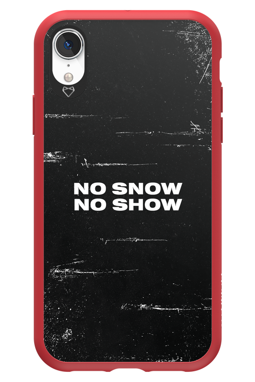 No snow, no show - Apple iPhone XR