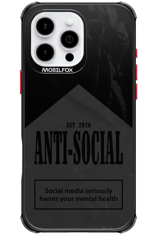 ANTI-SOCIAL (BLVCK) 2.0 - Apple iPhone 16 Pro Max