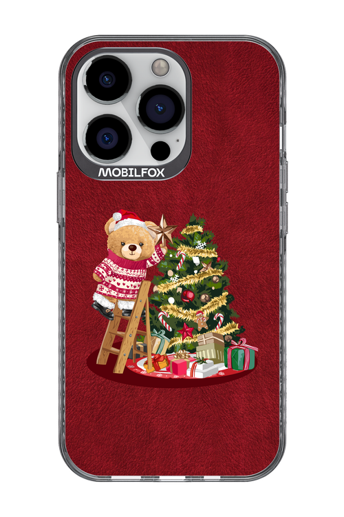 Christmas Bear (Burgundy) - Apple iPhone 13 Pro