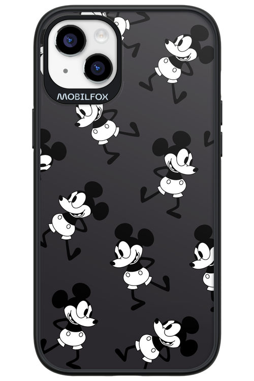 Iconic Mouse (antracite pattern) - Apple iPhone 14 Plus