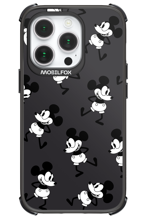 Iconic Mouse (antracite pattern) - Apple iPhone 14 Pro