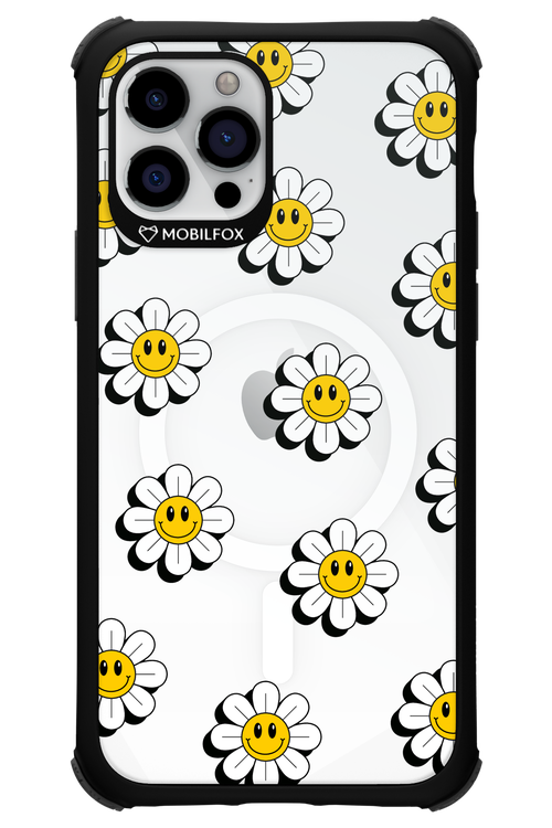 Smiley Flowers Transparent - Apple iPhone 12 Pro