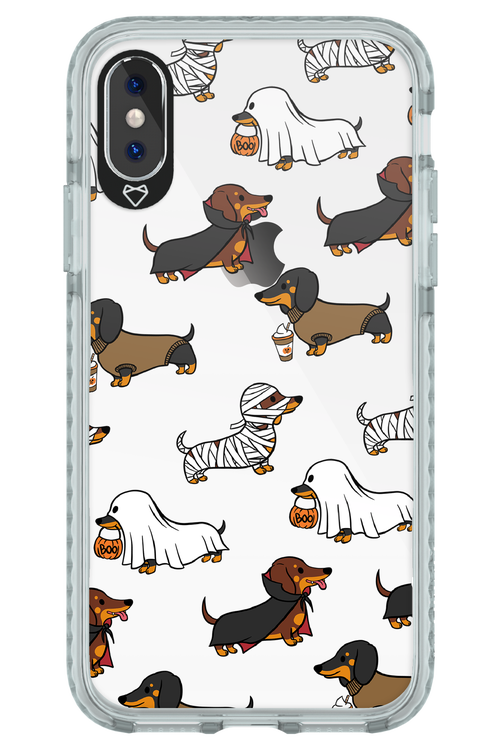 Scary Dachshund (Transparent) - Apple iPhone X