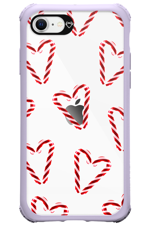 Candy Cane Hearts - Apple iPhone SE 2022