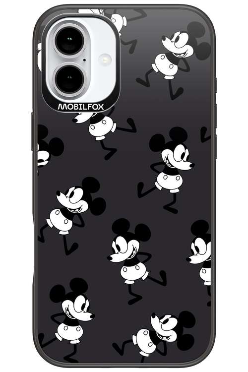 Iconic Mouse (antracite pattern) - Apple iPhone 16 Plus