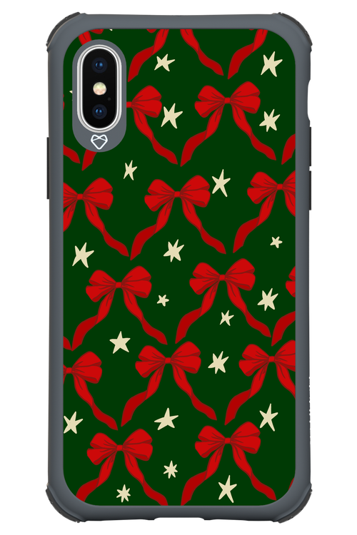 Bow & Stars (Green) - Apple iPhone XS
